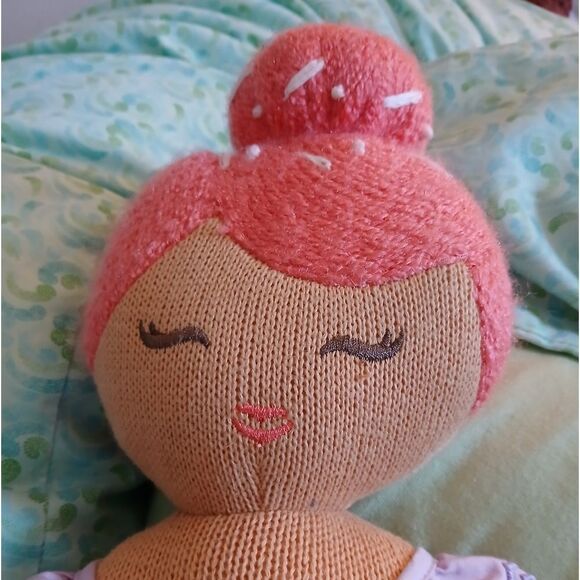 Pillowfort Knit Mermaid Plush 16” Decorative Pillow Toy Doll Kids Room Decor - Picture 3 of 8